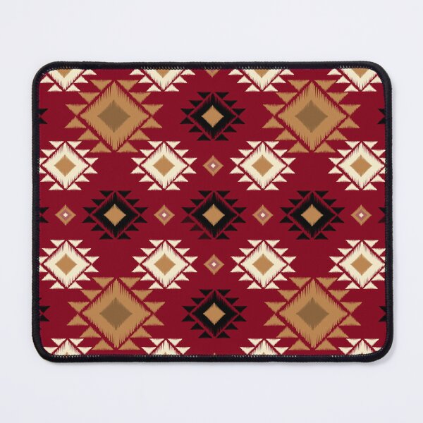 Item preview, Ikat Geometric Seamless Pattern on Red Background designed and sold by PAWIRADA.