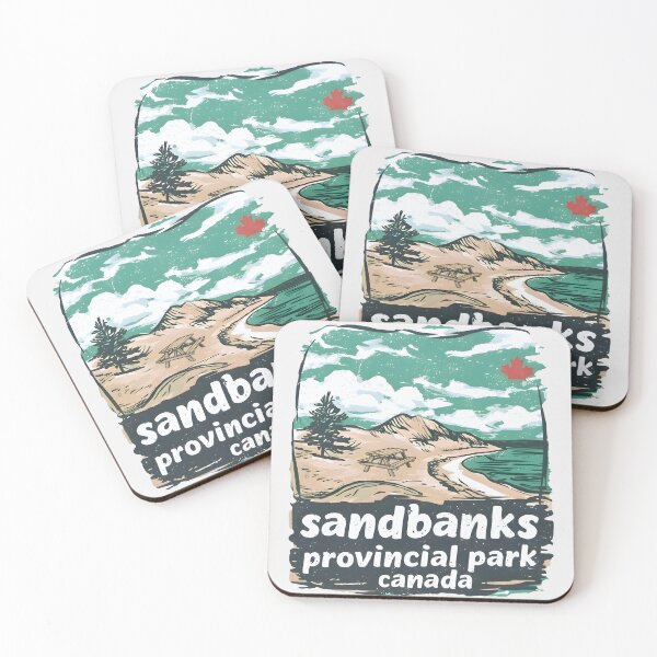 Item preview, Sandbanks Provincial Park Watercolor Landscape Beach  designed and sold by HowToCanadian.