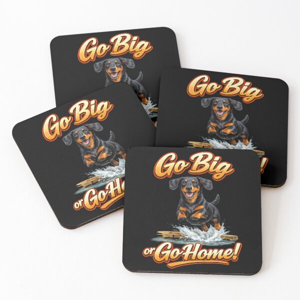 Item preview, Dachshund Dock Diving Dog – Go Big or Go Home! Funny Wiener Dog Graphic designed and sold by 486DesignCo.