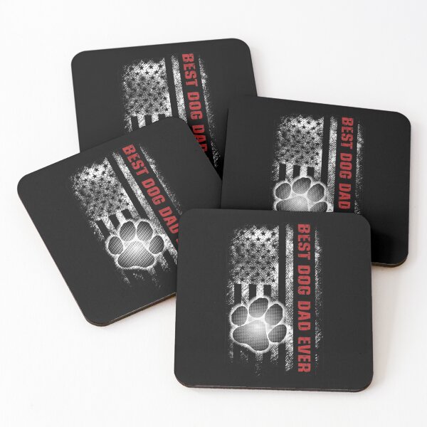 Item preview, Best Dog Dad Ever Patriotic Paw Print Design designed and sold by PowerSSales.