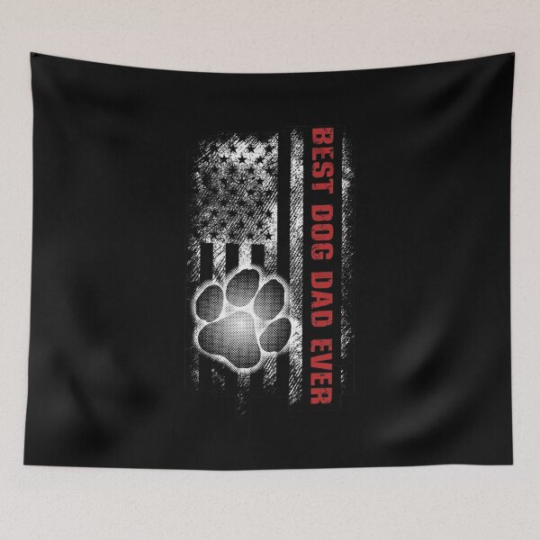 Item preview, Best Dog Dad Ever Patriotic Paw Print Design designed and sold by PowerSSales.