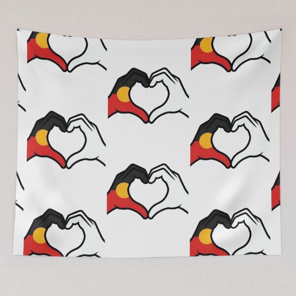 Item preview, Unity Indigenous & non-Indigenous heart hands symbol designed and sold by Lady-Frost.