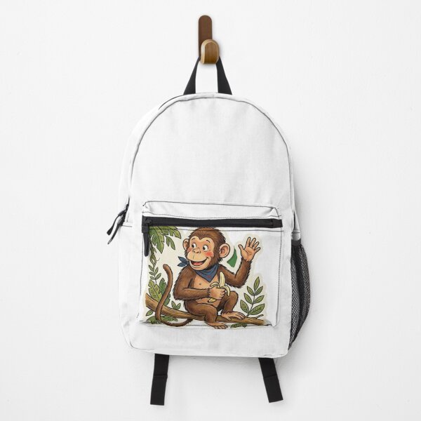 Item preview, Cheeky Jungle Monkey – Fun Cartoon Sticker. designed and sold by Suyashjadhav.