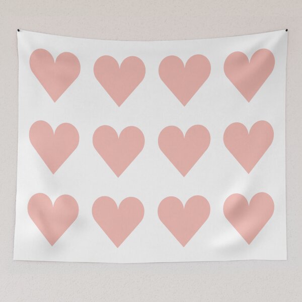 Item preview, Large BABY PINK & WHITE LOVE HEARTS designed and sold by RachelMacht.