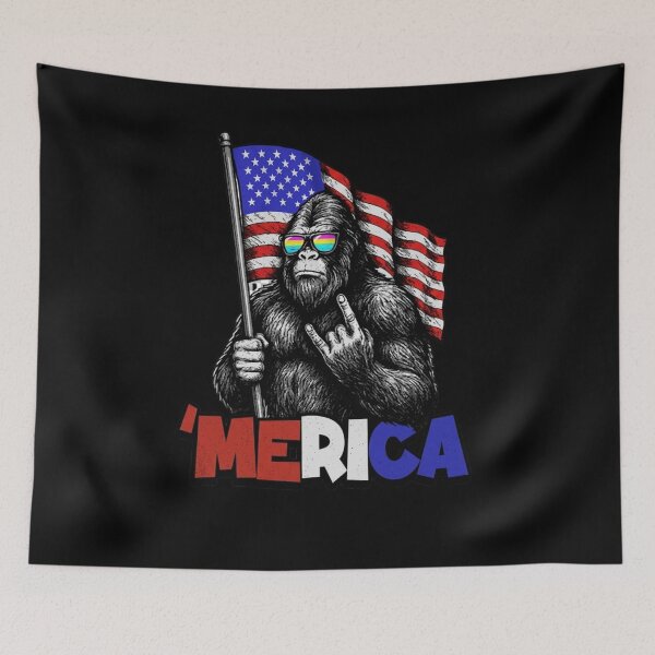 Item preview, Merica Gorilla Patriotic Funny Design designed and sold by PowerSSales.