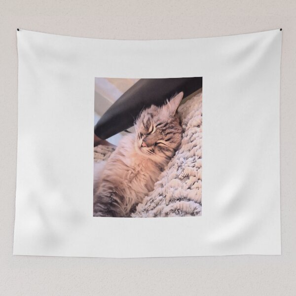 Item preview, Elegant Sleeping Cat-Cozy Blue Blue Aesthetic designed and sold by BlueBlueCat.