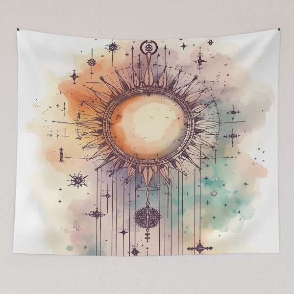 Item preview, Celestial Sun Talisman designed and sold by AbstractAnom.