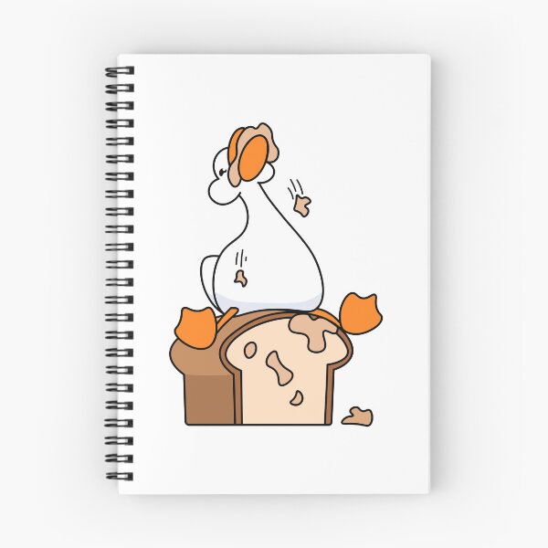Item preview, Bread lover ducky, silly duck eating bread, carb addict duckie designed and sold by EmmaSB-Designs.