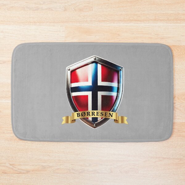 Item preview, Borresen Norway Surname Crest Shield designed and sold by Highlandkings.
