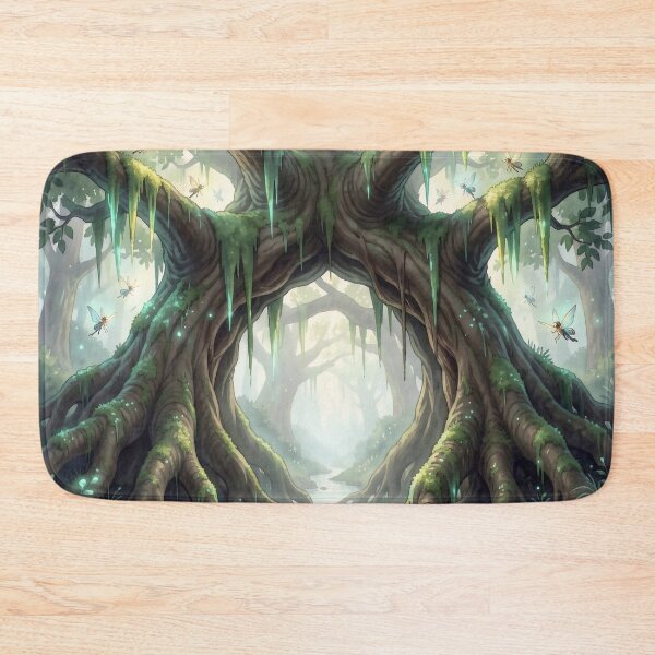Item preview, Enchanted Forest Portal: The Whispering Twin Trees designed and sold by Serene Strokes Art.