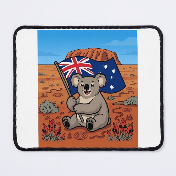 Item preview, Happy Koala bear Australian flag Mabo Day celebration designed and sold by Lady-Frost.