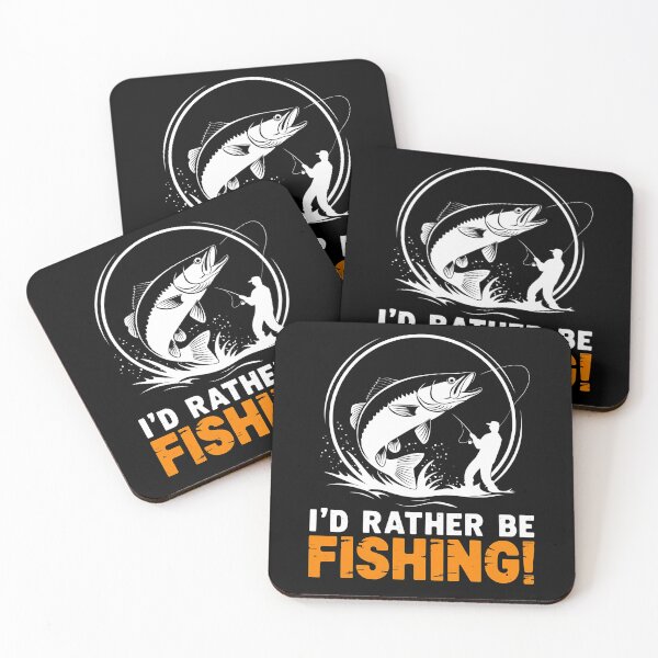 Item preview, I'd Rather Be Fishing Funny Fisherman Fish Angler Hobby Design designed and sold by TrendPrinter.