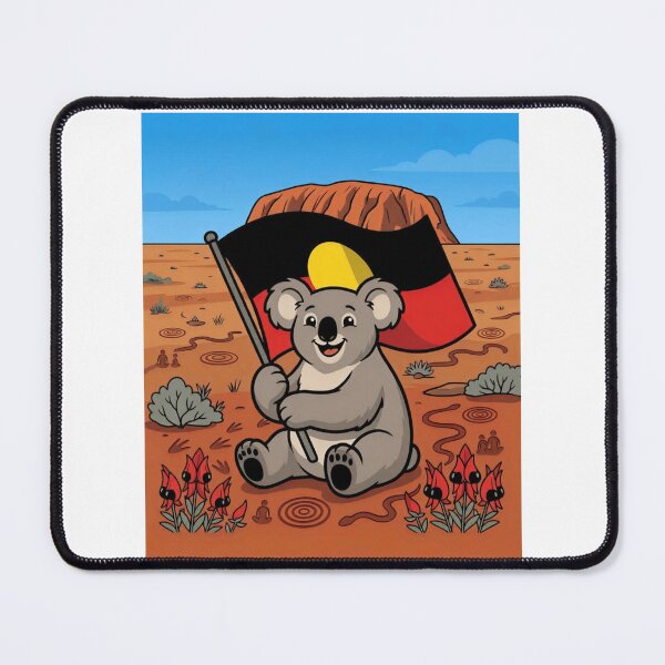 Item preview, Happy Koala bear Aboriginal flag Mabo Day celebration designed and sold by Lady-Frost.