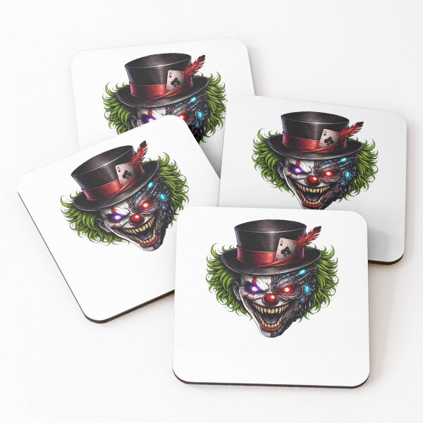 Item preview, Cyberpunk Glitch Clown – Top Hat Green Hair Red Eyes Design designed and sold by unglaublichGut.