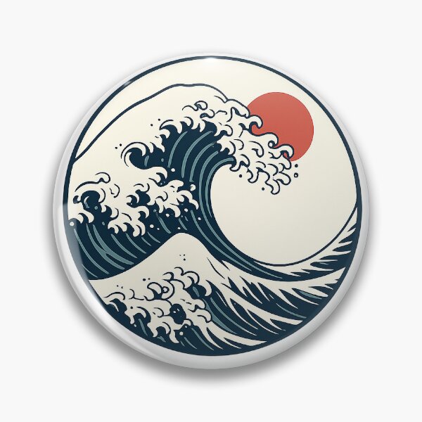 Item preview, Japanese Great Wave Design designed and sold by ThePlacee.