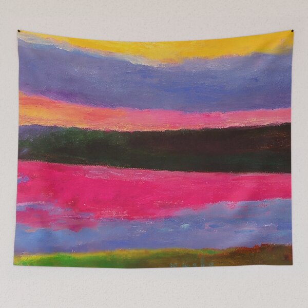 Item preview, New Upload  - Wolf Kahn - Best artist (4) - Vibrant Abstract Landscape - New Upload  - Wolf Kahn - Best artist  designed and sold by MirandaZArt.