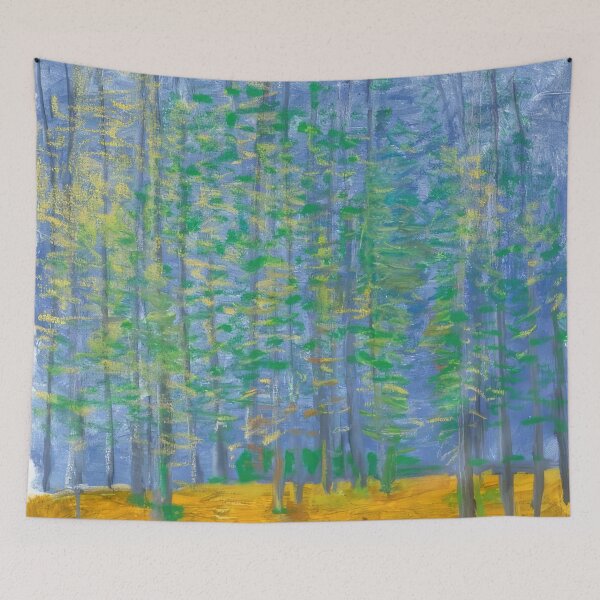 Item preview, New Upload  - Wolf Kahn - Best artist (43) - Vibrant Abstract Landscape - New Upload  - Wolf Kahn - Best artist  designed and sold by MirandaZArt.