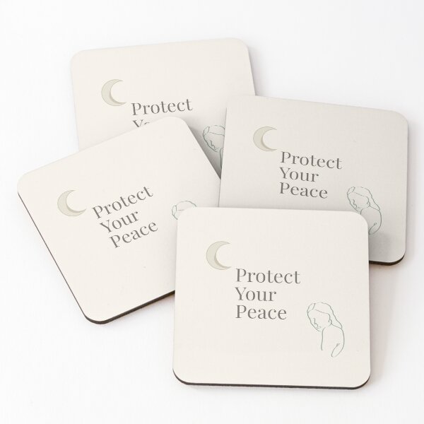 Item preview, Protect Your Peace Minimalist Quote Art Print designed and sold by Zopadesign.
