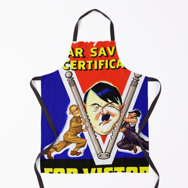 Item preview, WWII Propaganda Poster | Buy War Savings Certificates | Defeat Hitler | Patriotic Art | Vintage Caricature & Bold Colors designed and sold by artofuniverse.