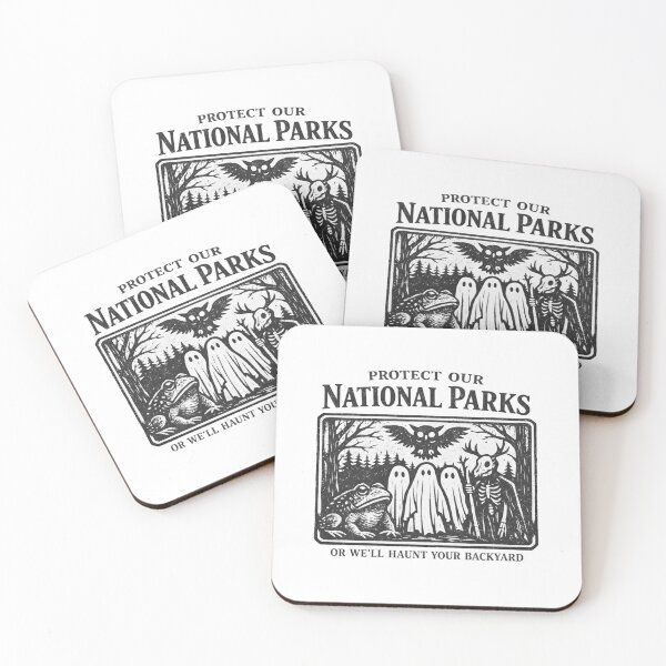 Item preview, Protect Our National Parks Or We'll Haunt Your Backyard Folk Horror Shirt  Main Tag designed and sold by LunaMagicStudio.