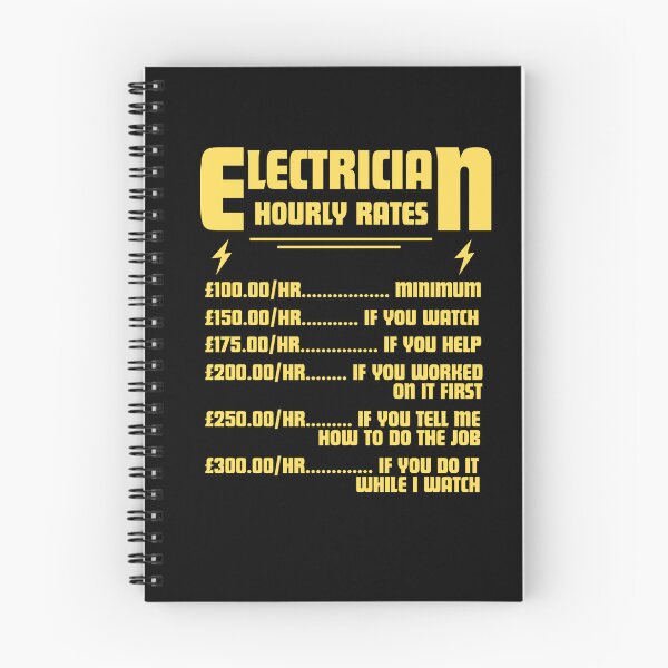 Item preview, Electrician Hourly Rates Funny Pricing List designed and sold by TshirtsOnline-.