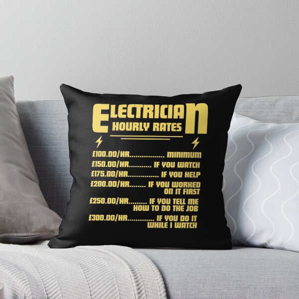 Item preview, Electrician Hourly Rates Funny Pricing List designed and sold by TshirtsOnline-.