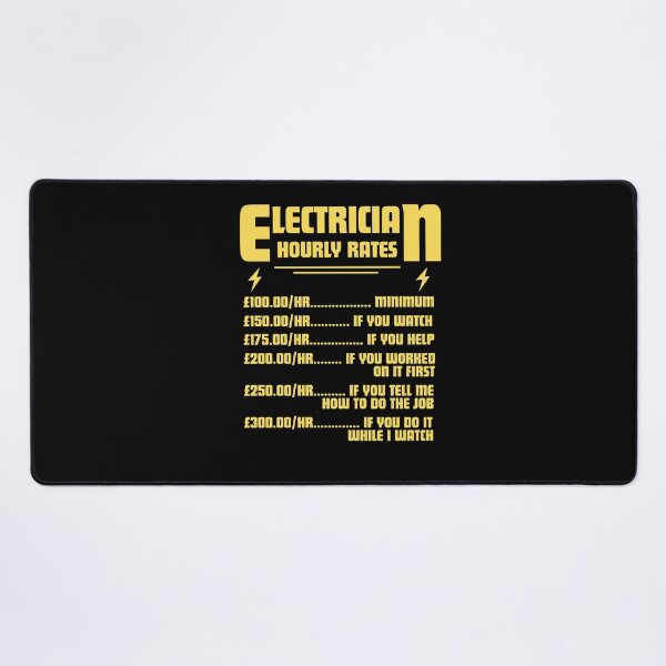 Item preview, Electrician Hourly Rates Funny Pricing List designed and sold by TshirtsOnline-.