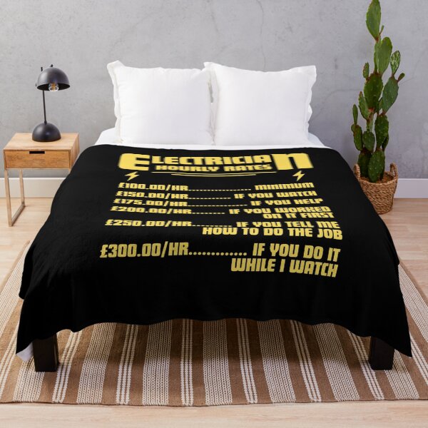Item preview, Electrician Hourly Rates Funny Pricing List designed and sold by TshirtsOnline-.