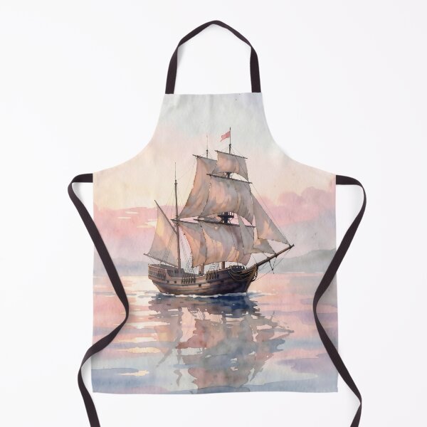 Item preview, Serene Sunset Sails: A Watercolor Voyage designed and sold by Serene Strokes Art.