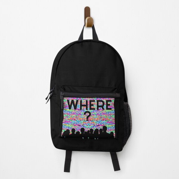 Item preview, Y2K Glitch Art "WHERE?" Social Silhouette Design designed and sold by Atlasoloji.