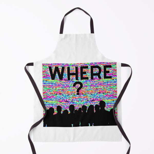 Item preview, Y2K Glitch Art "WHERE?" Social Silhouette Design designed and sold by Atlasoloji.