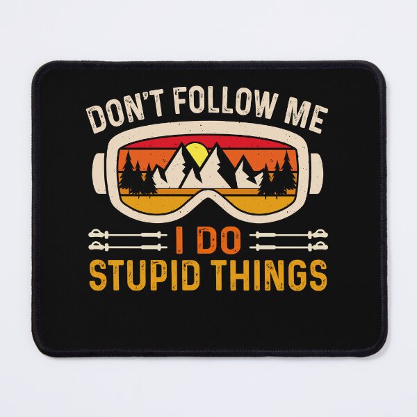 Item preview, Funny Retro Skiing Goggles Don't Follow Me Gift designed and sold by KroghDs.