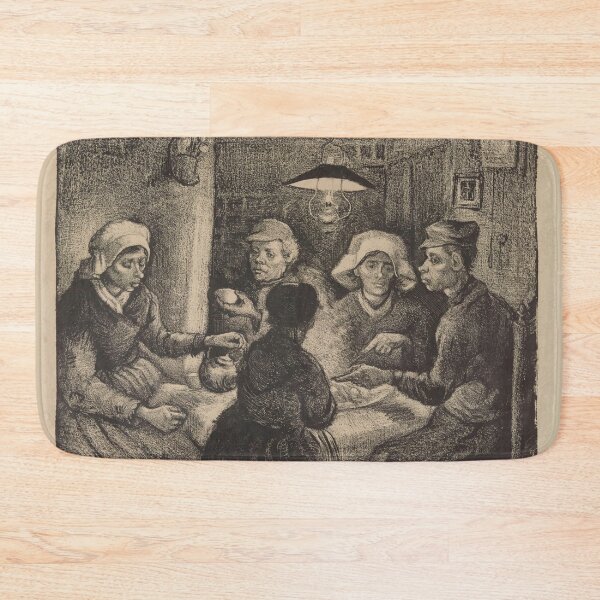 Item preview, Les Mangeurs De Pommes De Terre by Vincent van Gogh: Rustic Peasant Interior Poster designed and sold by artofuniverse.