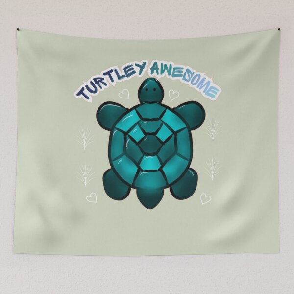 Item preview, Turtley Awesome Turtle Cute Pun Funny Animal Gift designed and sold by HopeAndHustle.