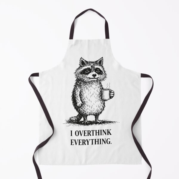 Item preview, Anxiety Raccoon Overthinking Meme – I Overthink Everything designed and sold by Region.