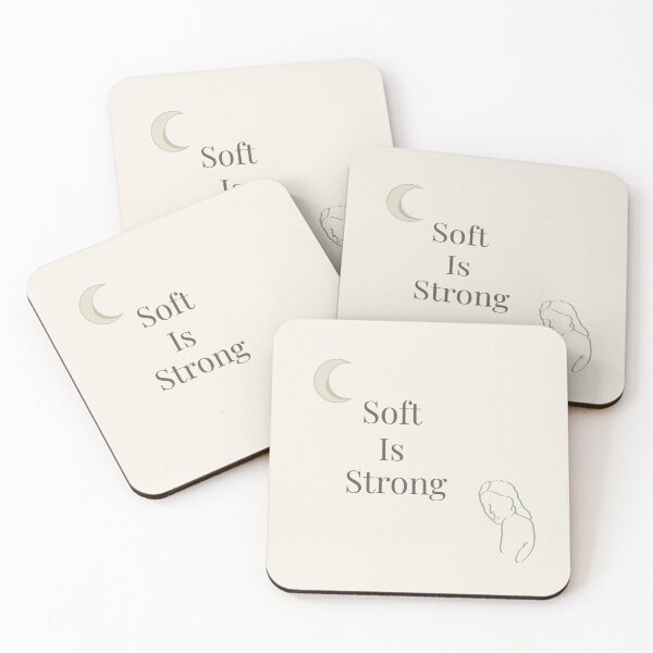 Item preview, Soft Is Strong Minimalist Feminine Quote Design designed and sold by Zopadesign.