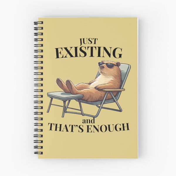 Item preview, Just Existing Capybara Meme – Low Energy Mode Chill Aesthetic Animal designed and sold by HOUSE OF TIST.