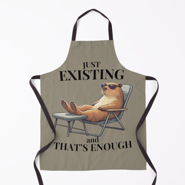 Item preview, Just Existing Capybara Meme – Low Energy Mode Chill Aesthetic Animal designed and sold by HOUSE OF TIST.