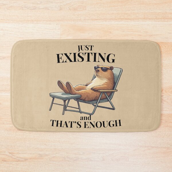 Item preview, Just Existing Capybara Meme – Low Energy Mode Chill Aesthetic Animal designed and sold by HOUSE OF TIST.
