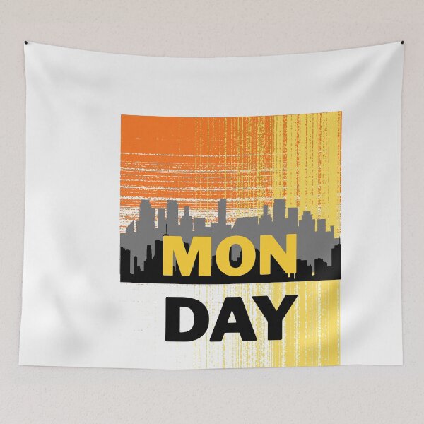 Item preview, Retro City Sunset "MONDAY" Morning Vibe designed and sold by Atlasoloji.