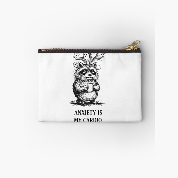 Item preview, Anxiety Raccoon Cardio Meme – Anxiety Is My Cardio designed and sold by Region.