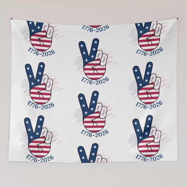 Item preview, merican Peace Sign 1776-2026 – 250th Anniversary Patriotic Hand Gesture designed and sold by By Dana Studio.