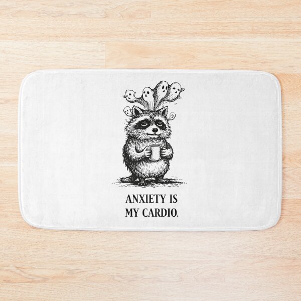Item preview, Anxiety Raccoon Cardio Meme – Anxiety Is My Cardio designed and sold by Region.