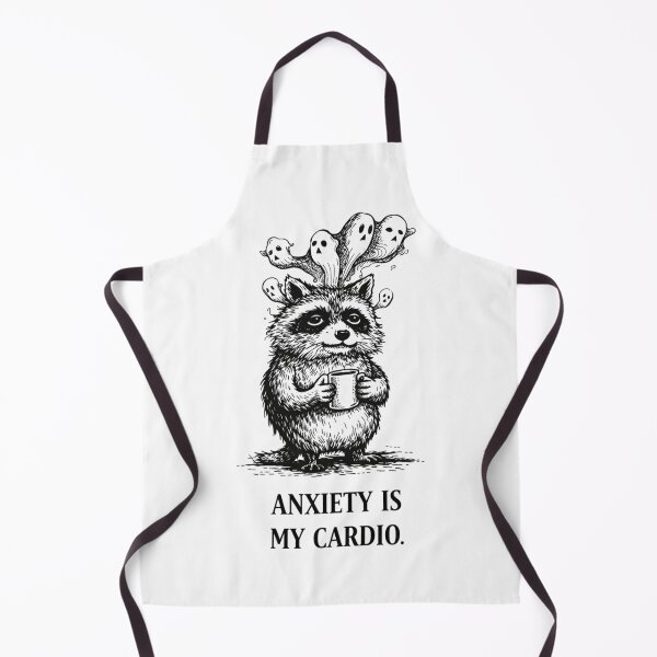 Item preview, Anxiety Raccoon Cardio Meme – Anxiety Is My Cardio designed and sold by Region.