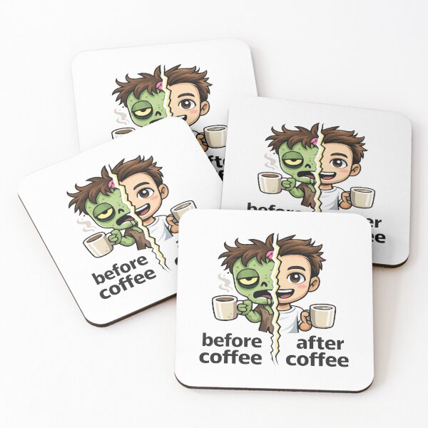 Item preview, Before Coffee After Coffee Funny designed and sold by MonkiFlipp.