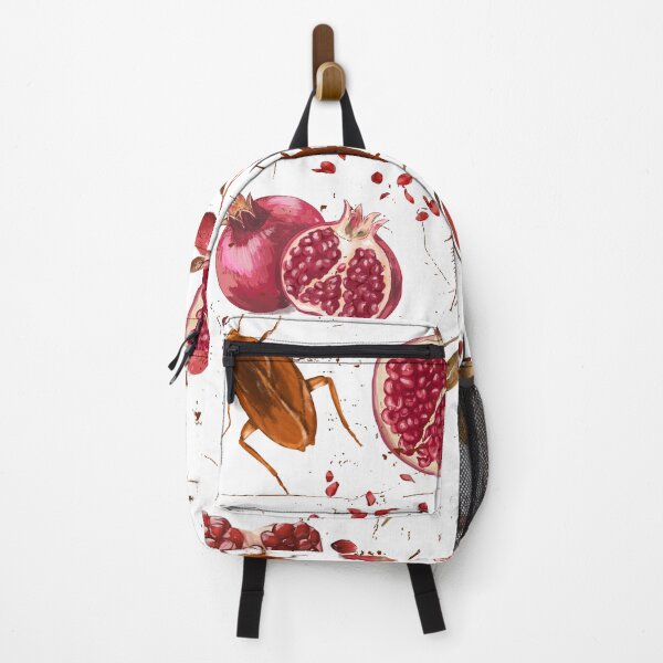 Item preview, Dark Botanical Pomegranate and Cockroach Pattern designed and sold by Atlasoloji.