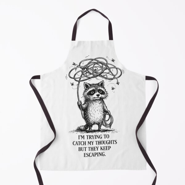 Item preview, Anxiety Raccoon Overthinking Meme – I’m Trying To Catch My Thoughts designed and sold by Region.