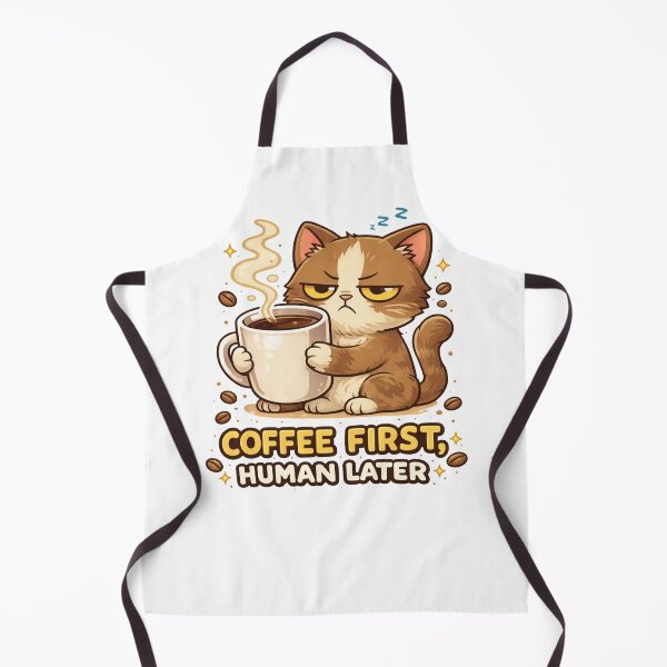 Item preview, Coffee First Human Later Grumpy Cat designed and sold by MonkiFlipp.