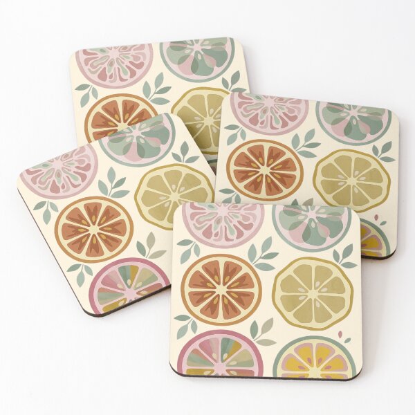 Item preview, Beige of Abstract Citrus, Fruit, Mexico, Modern Boho Art, Minimalist Colorfull poster designed and sold by PastelParasite.