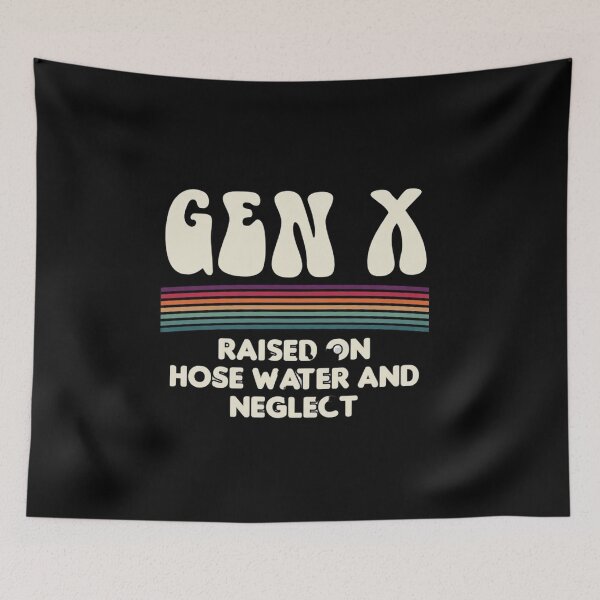 Item preview, Gen X Raised on Hose Water Retro Shirt designed and sold by PowerSSales.